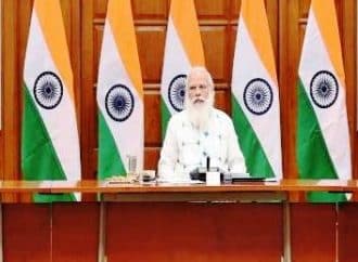 बिहार के सीएम नीतीश कुमार सहित 11 नेताओं की प्रधानमंत्री मोदी के साथ बैठक।