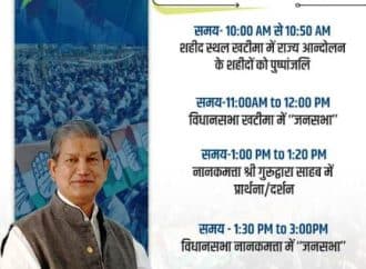 कांग्रेस की परिवर्तन यात्रा कल से खटीमा से होगी शुरू ।
