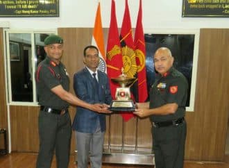 आर्मी पब्लिक स्कूल लैंसडौन ने जीती मोस्ट इंप्रूव्ड श्रेणी की ट्रॉफी।