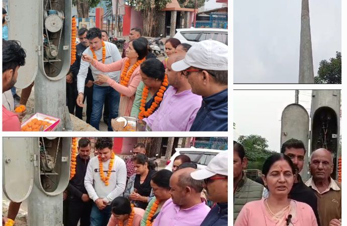 दीपोत्सव पर महापौर ने तीन हाई मास्ट लाईटों का दिया तौहफा, शहर को रोशन करने के लिए भी दिए अधिकारियों को निर्देश।