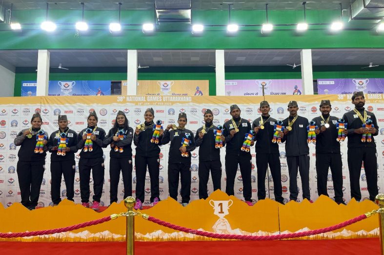 38वें राष्ट्रीय खेल में नेटबॉल (मिश्रित) स्पर्धा के समापन पर हरियाणा ने जीता स्वर्ण पदक