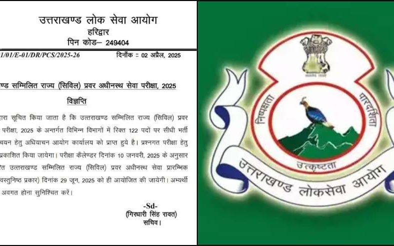 रोजगार: उत्तराखंड के विभिन्न विभागों में 122 पदों पर भर्ती, UKPSC इस दिन करवाएगा परीक्षाएं