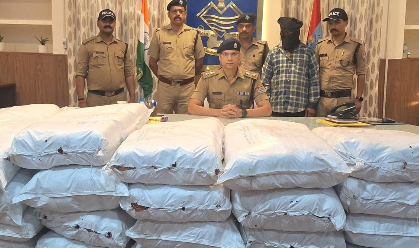 STF और पुलिस की बड़ी कार्रवाई, 4 क्विंटल गांजे संग तस्कर गिरफ्तार