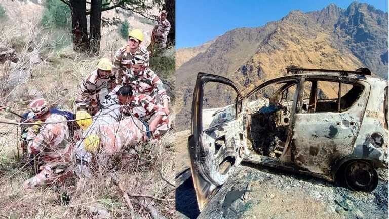 जली कार में महिला की लाश: खुला राज…खाई से मिला लापता सुनील का शव, पहले बहन को जलाया फिर खुद दी जान