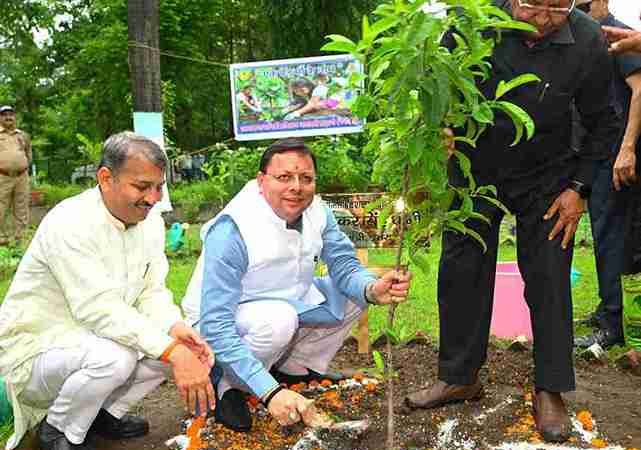 एक पेड़ माँ के नाम’ अभियान के अंतर्गत मुख्यमंत्री ने किया वृक्षारोपण, पर्यावरण संरक्षण का दिया संदेश