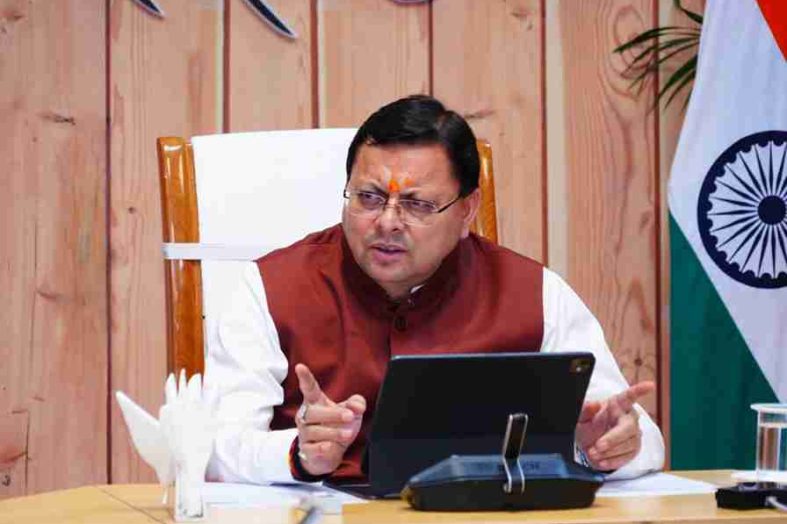 मुख्यमंत्री पुष्कर सिंह धामी ने तहसील स्तर पर जनता से किया वर्चुअल संवाद