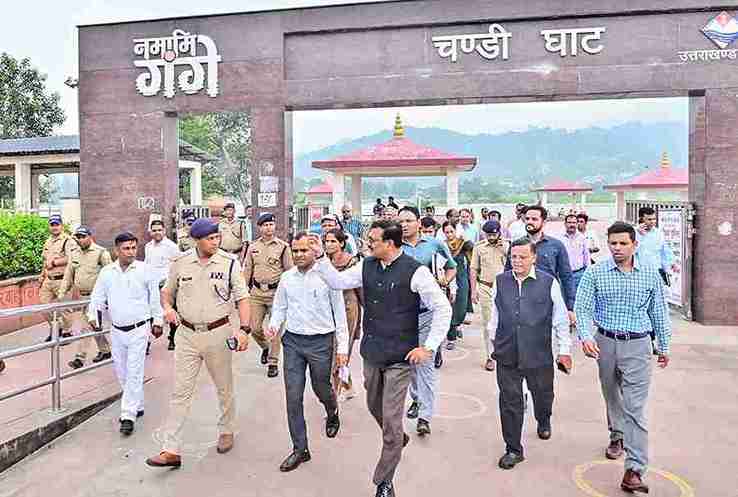 मुख्य सचिव आनंद बर्द्धन ने किया स्थलीय निरीक्षण, 2027 कुंभ के लिए तैयारियों का लिया जायजा