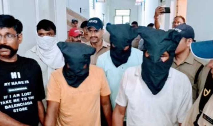 कांग्रेसी नेता के घर में बेटी को बंधक बनाकर लूटकांड का खुलासा, चार गिरफ्तार, इसलिए रची थी साजिश