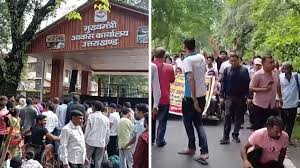 दिव्यांगों का सीएम आवास कूच, जोरदार प्रदर्शन के बीच कई हिरासत में