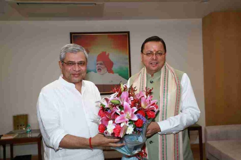 हरिद्वार-देहरादून रेलवे लाइन दोहरीकरण और स्टेशनों के विकास पर सीएम धामी की रेल मंत्री से चर्चा