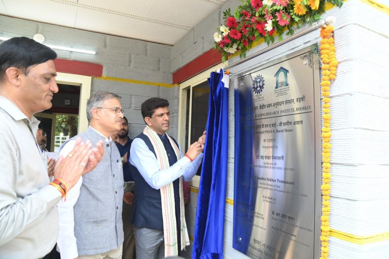 देश का पहला 3डी कंक्रीट प्रिंटेड ग्रामीण आवास सीएसआईआर–सीबीआरआई रुड़की में हुआ उद्घाटन