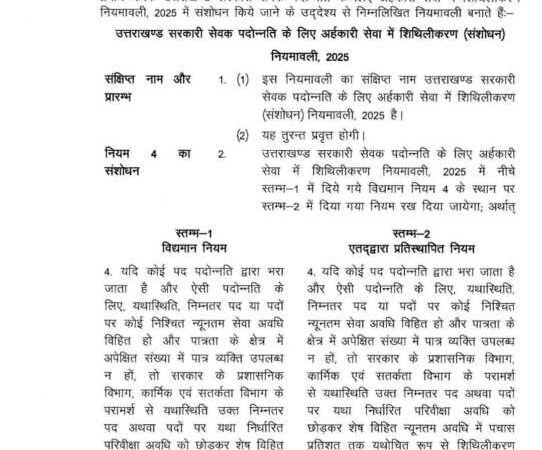 उत्तराखंड के सरकारी कर्मचारियों के लिए आया बड़ा आदेश ऐसे होगा ट्रांसफर