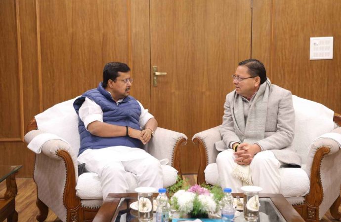 नई दिल्ली में सीएम धामी ने भाजपा के राष्ट्रीय कार्यकारी अध्यक्ष नितिन नबीन से की शिष्टाचार भेंट, दी बधाई