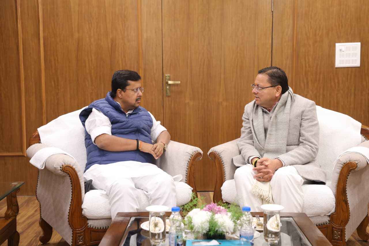 नई दिल्ली में सीएम धामी ने भाजपा के राष्ट्रीय कार्यकारी अध्यक्ष नितिन नबीन से की शिष्टाचार भेंट, दी बधाई