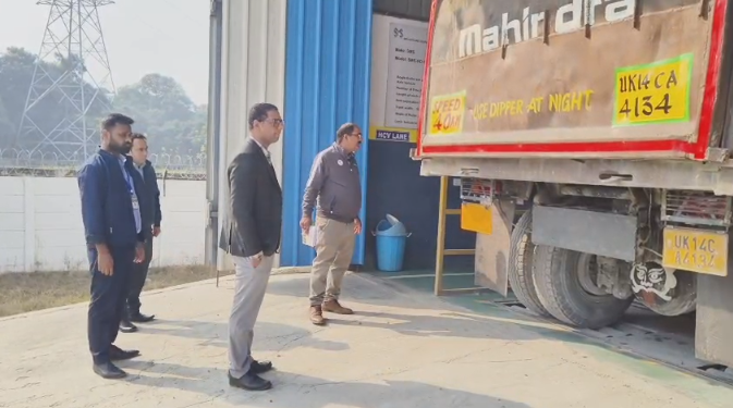 बहदराबाद ATS सेंटर पर परिवहन अधिकारीयों का कड़ा निरीक्षण।