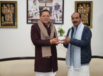 मुख्यमंत्री  पुष्कर सिंह धामी से केंद्रीय राज्य मंत्री अजय टम्टा ने की मुलाकात