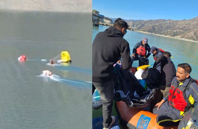 टिहरी एक्रो फेस्टिवल 2026 में बड़ा हादसा टला, SDRF की तत्परता से दो पायलट सुरक्षित