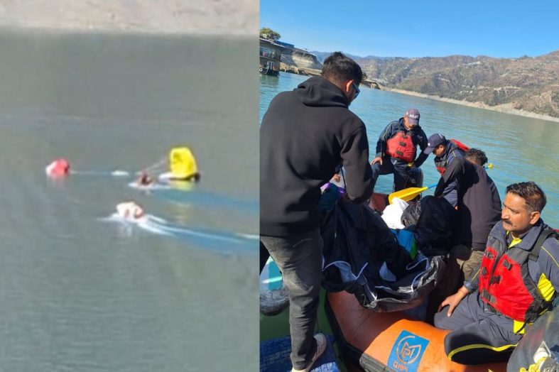 टिहरी एक्रो फेस्टिवल 2026 में बड़ा हादसा टला, SDRF की तत्परता से दो पायलट सुरक्षित