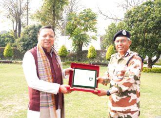 मुख्यमंत्री पुष्कर सिंह धामी से मिले डीजी आईटीबीपी