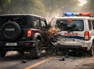 फरार आरोपी की गिरफ्तारी के दौरान पुलिस पर जानलेवा हमला, वाहन से टक्कर मारने की कोशिश