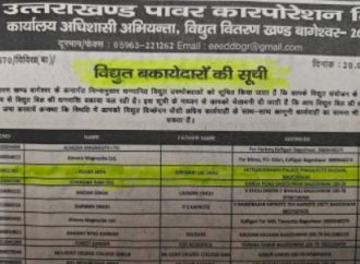 बिजली बकाया सूची में कैबिनेट मंत्री का नाम, सियासत गरम