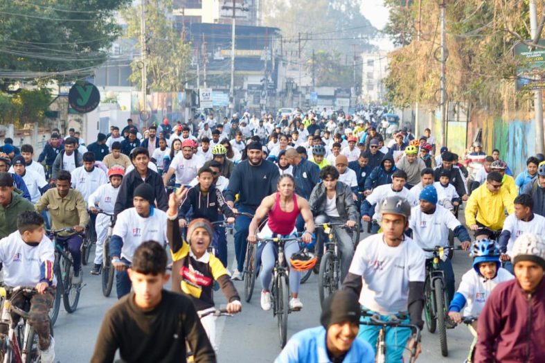 फिट इंडिया संडेज़ ऑन साइकिल का देहरादून में 61वें संस्करण का भव्य कार्यक्रम
