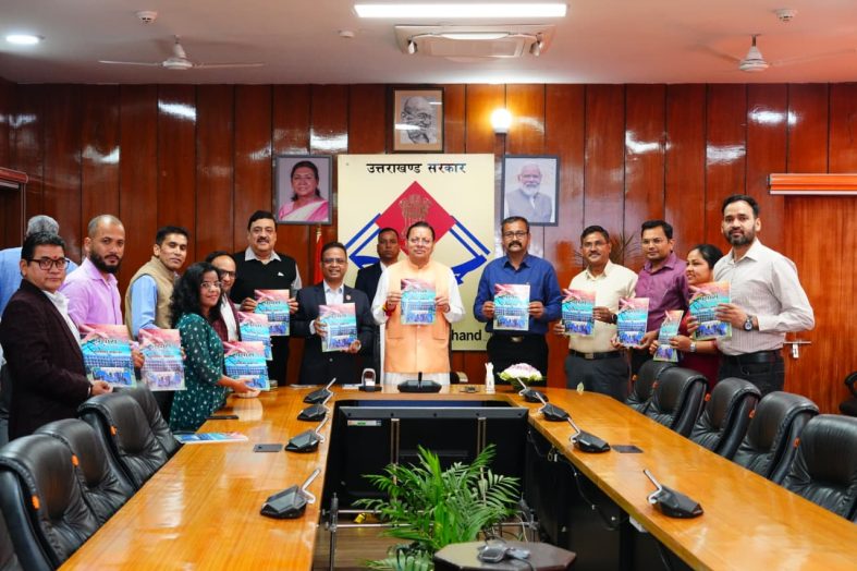 सचिवालय बैडमिंटन क्लब की स्मारिका का CM Pushkar Singh Dhami ने किया लोकार्पण