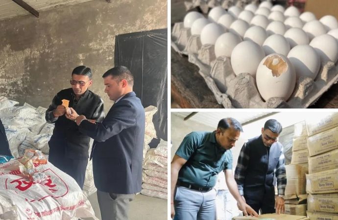 आंगनबाड़ी पोषण सामग्री के सेंट्रल गोदाम पर डीएम का औचक निरीक्षण