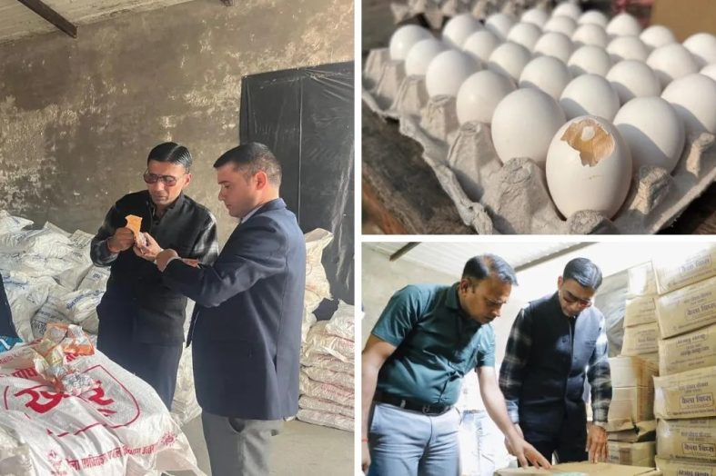 आंगनबाड़ी पोषण सामग्री के सेंट्रल गोदाम पर डीएम का औचक निरीक्षण