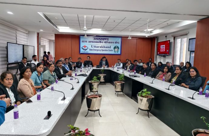 यूएसडीएमए की कार्यप्रणाली से रूबरू हुए श्रीलंका के अधिकारी