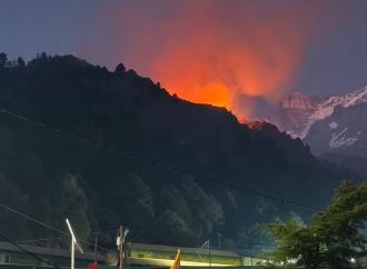 भारत-चीन सीमा पर मलारी गांव के जंगलों में लगी आग, सेना शिविर सुरक्षित