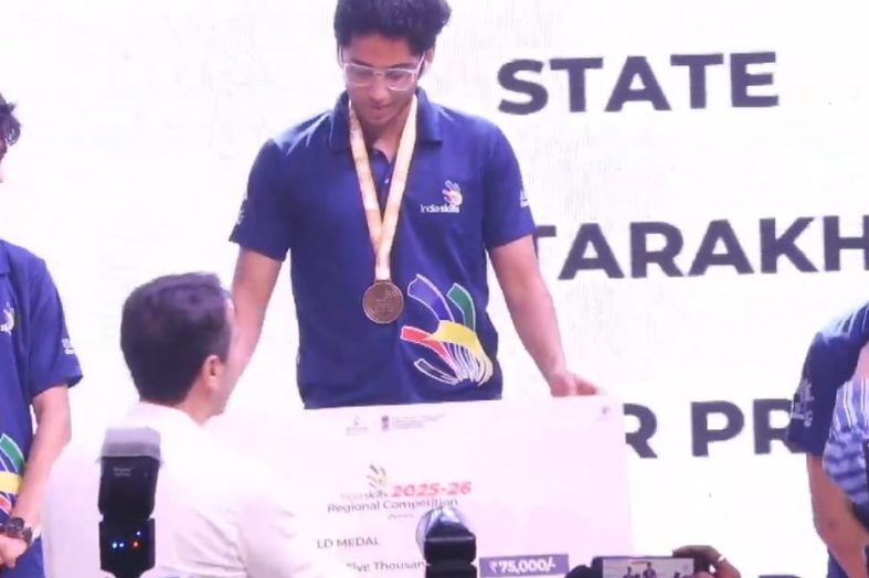 स्किल इंडिया 2025–26: नॉर्थ रीजनल प्रतियोगिता में उत्तराखंड का शानदार प्रदर्शन, अक्षज पटानी ने जीता गोल्ड मेडल