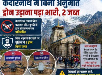 केदारनाथ में बिना अनुमति ड्रोन उड़ाना पड़ा भारी, 2 जब्त