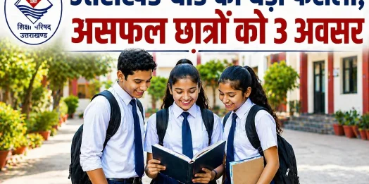 उत्तराखंड बोर्ड का बड़ा फैसला, असफल छात्रों को 3 अवसर