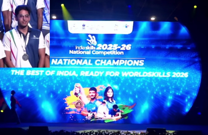 Skill India 2025–26: 3D Digital Game Art में अक्षज पटानी ने नेशनल में जीता सिल्वर