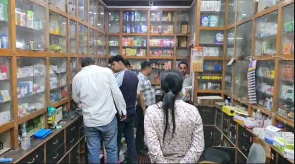हल्द्वानी में नशीली दवाओं पर कार्रवाई, मेडिकल स्टोर सीज