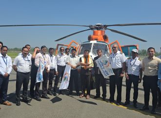 हेली सेवा से जुड़ा पंतनगर, नौकुचियाताल के लिए पहली उड़ान रवाना