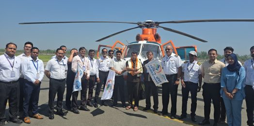 हेली सेवा से जुड़ा पंतनगर, नौकुचियाताल के लिए पहली उड़ान रवाना