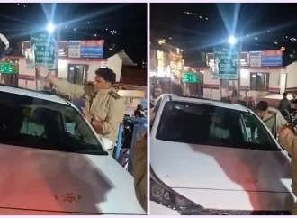 मसूरी में फर्जी वीआईपी कल्चर पर पुलिस की कार्रवाई, हूटर-बत्ती लगी लग्जरी कार सीज