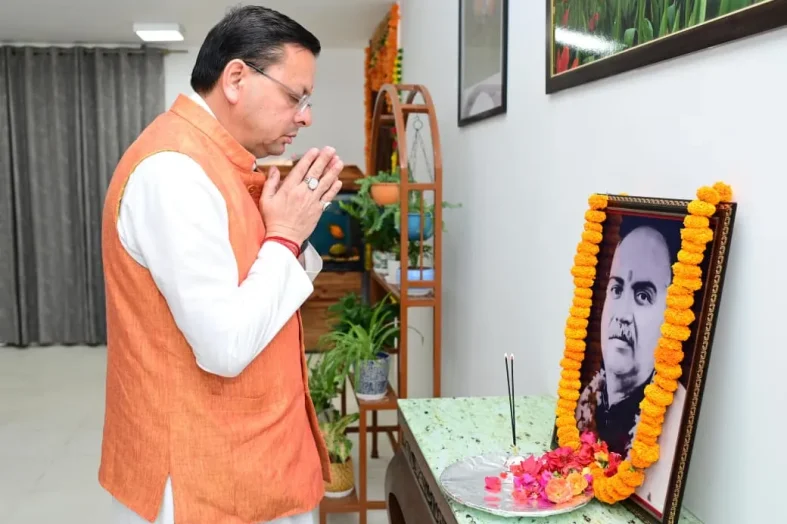 डॉ. श्यामा प्रसाद मुखर्जी की पुण्यतिथि पर सीएम धामी ने दी श्रद्धांजलि