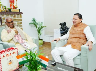 मुख्यमंत्री पुष्कर सिंह धामी से राजस्थान सरकार के कैबिनेट मंत्री मदन दिलावर ने की शिष्टाचार भेंट