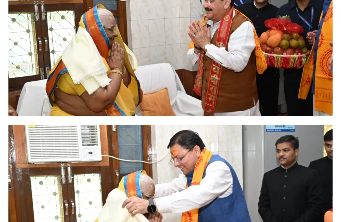 शांतिकुंज पहुंचे जे.पी. नड्डा और सीएम धामी, श्रद्धेया शैलदीदी का लिया आशीर्वाद