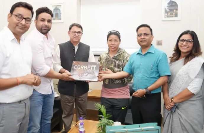 मैरी कॉम और प्रमुख सचिव के बीच खेल प्रतिभाओं को बढ़ावा देने पर चर्चा