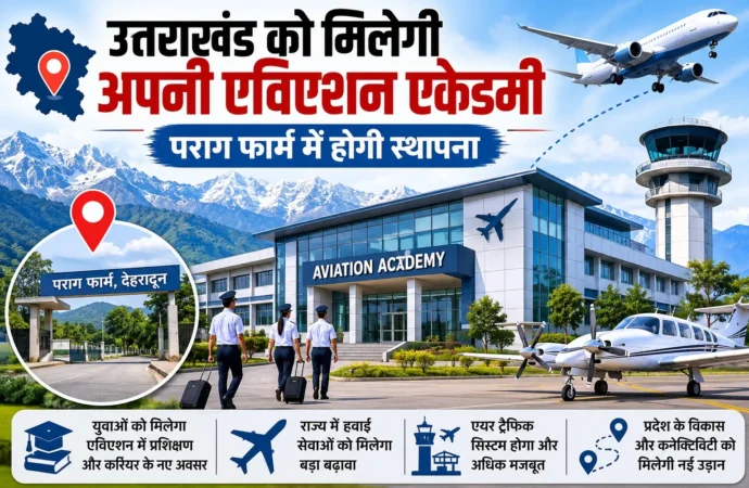 उत्तराखंड को मिलेगी अपनी एविएशन एकेडमी, पराग फार्म में होगी स्थापना