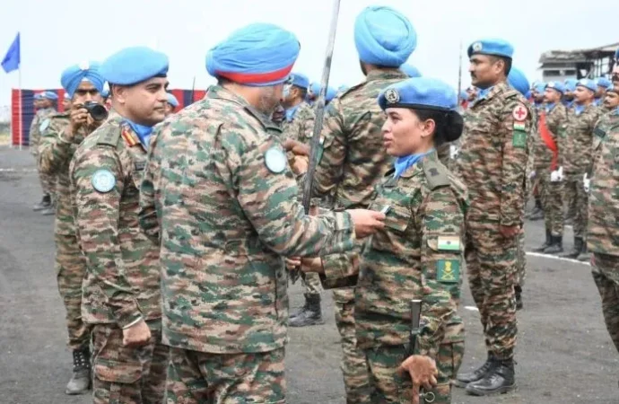 संयुक्त राष्ट्र ने भारतीय सेना के 651 शांति सैनिकों को किया सम्मानित