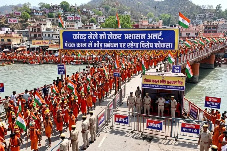 कांवड़ मेले को लेकर प्रशासन अलर्ट, पंचक काल में भीड़ प्रबंधन पर रहेगा विशेष फोकस
