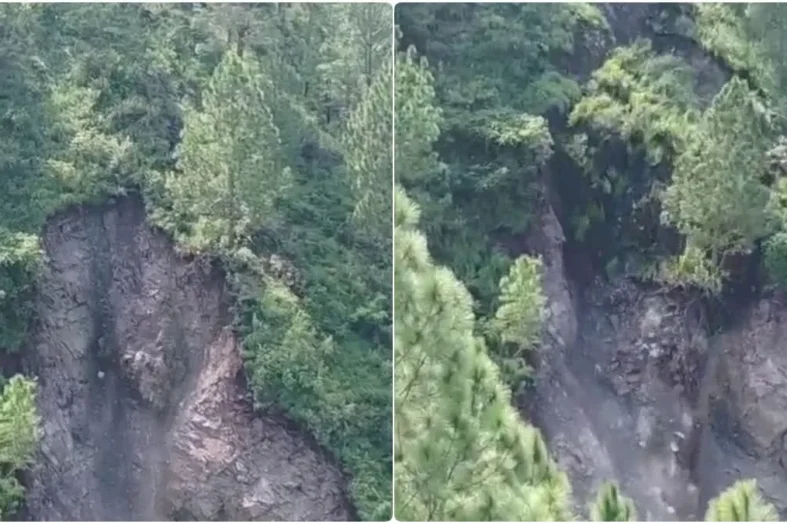 बीरोंखाल में भीषण भूस्खलन से मोटरमार्ग बंद, चट्टानों और मलबे ने बढ़ाई दहशत