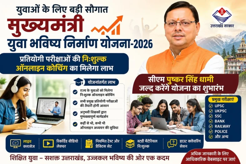 प्रतियोगी परीक्षाओं की निःशुल्क ऑनलाइन कोचिंग का मिलेगा लाभ, मुख्यमंत्री पुष्कर सिंह धामी जल्द करेंगे योजना का शुभारंभ