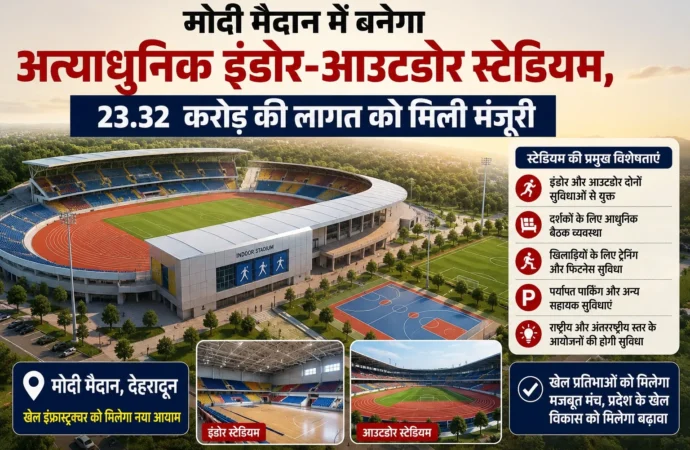 मोदी मैदान में बनेगा अत्याधुनिक इंडोर-आउटडोर स्टेडियम, 23.32 करोड़ की लागत को मिली मंजूरी
