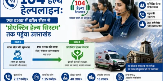 104 हेल्थ हेल्पलाइनः एक दशक में कॉल सेंटर से ‘प्रोएक्टिव हेल्थ सिस्टम’ तक पहुंचा उत्तराखंड